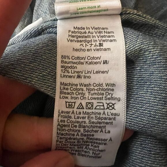 NWT! J. Crew garçon classic fit demin shirt - Picture 7 of 7